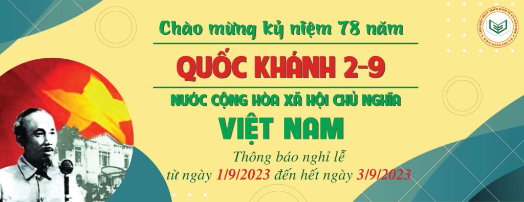 UEED Chào mừng 78 năm ngày Quốc khánh Việt Nam 2023
