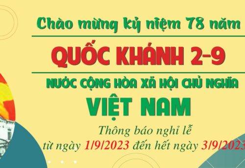 UEED Chào mừng 78 năm ngày Quốc khánh Việt Nam 2023