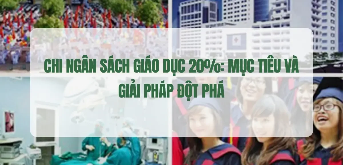 Hình ảnh biểu trưng cho Nghị quyết 71 về cam kết chi ngân sách giáo dục 20%, hướng tới đầu tư mạnh mẽ vào giáo dục đại học, phát triển nguồn nhân lực chất lượng cao và bền vững.