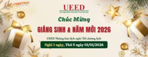 UEED chúc mừng Giáng Sinh & Thông báo lịch nghỉ Tết Dương lịch 2026