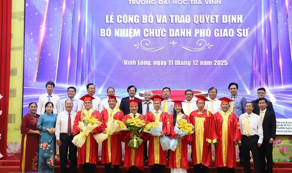 Trường ĐH Trà Vinh có thêm 5 tân phó giáo sư năm 2025