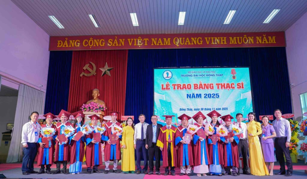 UEED tham dự lễ khai giảng đào tạo Tiến sĩ và trao bằng Thạc sĩ Trường Đại học Đồng Tháp 2025