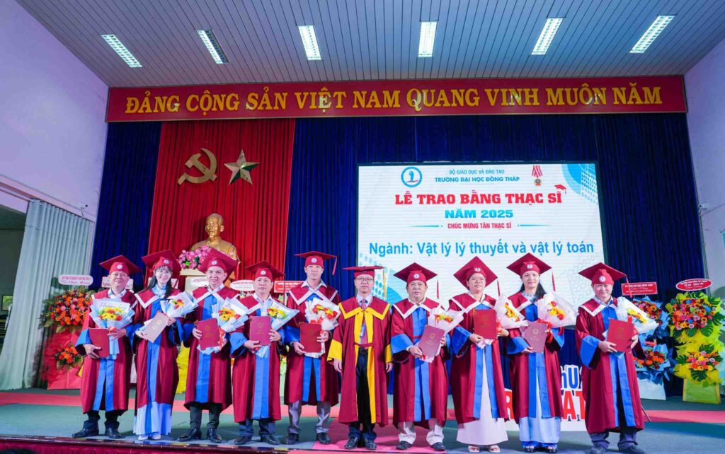 UEED tham dự lễ khai giảng đào tạo Tiến sĩ và trao bằng Thạc sĩ Trường Đại học Đồng Tháp 2025