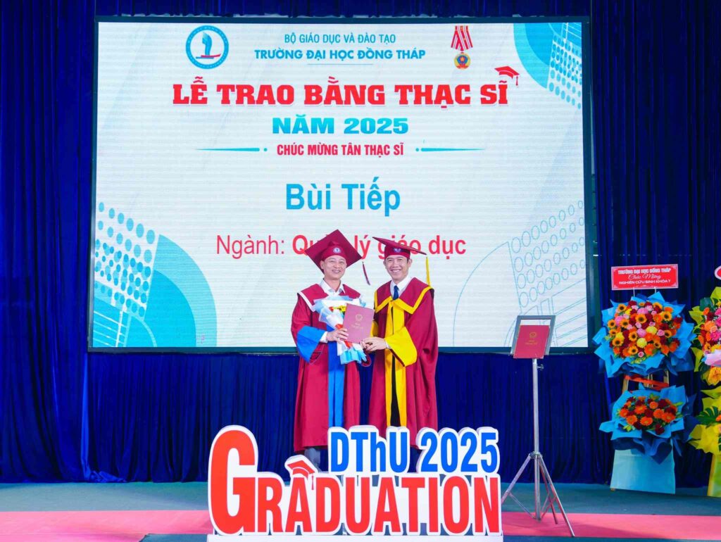 UEED tham dự lễ khai giảng đào tạo Tiến sĩ và trao bằng Thạc sĩ Trường Đại học Đồng Tháp 2025