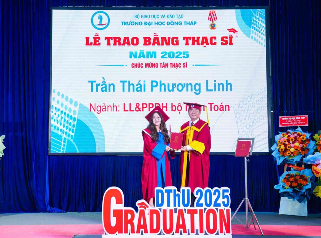 UEED tham dự lễ khai giảng đào tạo Tiến sĩ và trao bằng Thạc sĩ Trường Đại học Đồng Tháp 2025