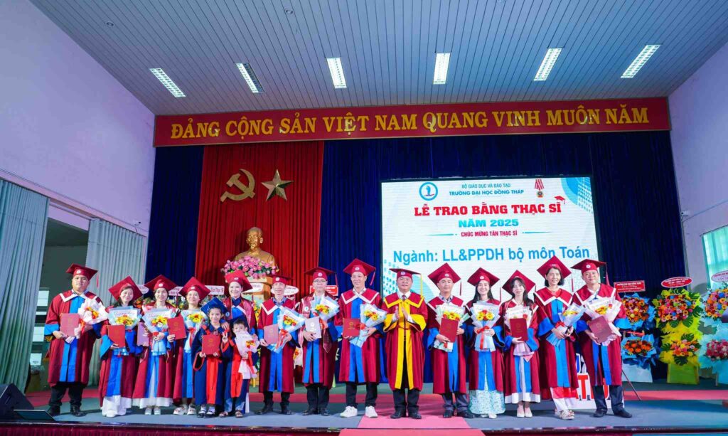 UEED tham dự lễ khai giảng đào tạo Tiến sĩ và trao bằng Thạc sĩ Trường Đại học Đồng Tháp 2025