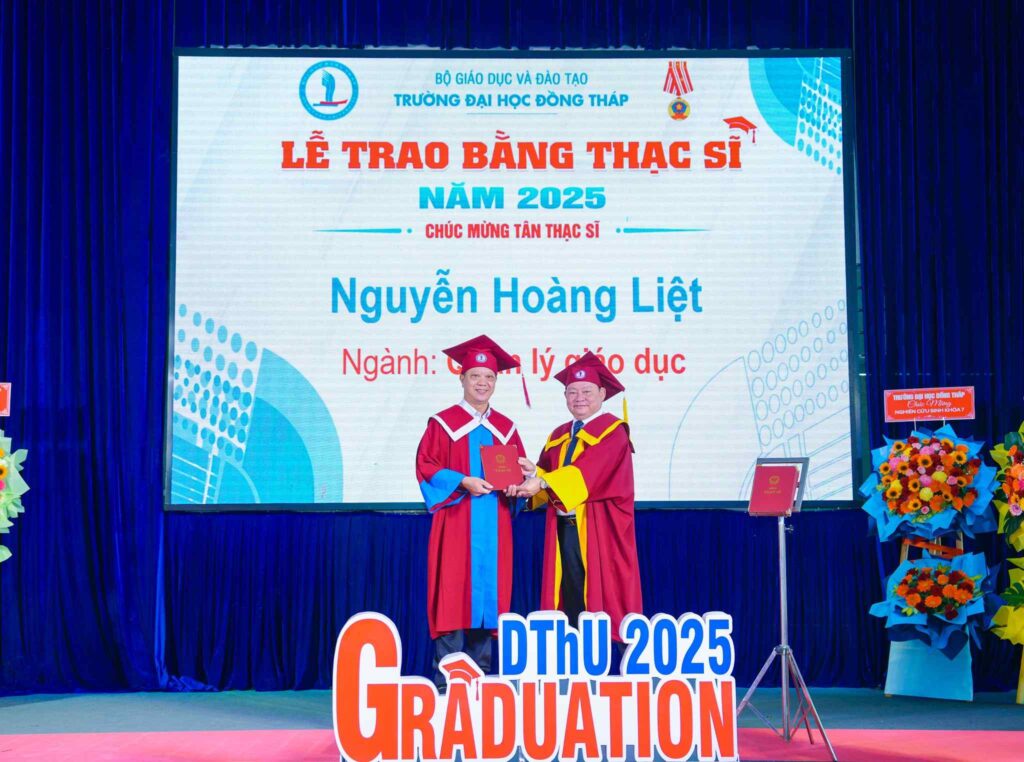 UEED tham dự lễ khai giảng đào tạo Tiến sĩ và trao bằng Thạc sĩ Trường Đại học Đồng Tháp 2025