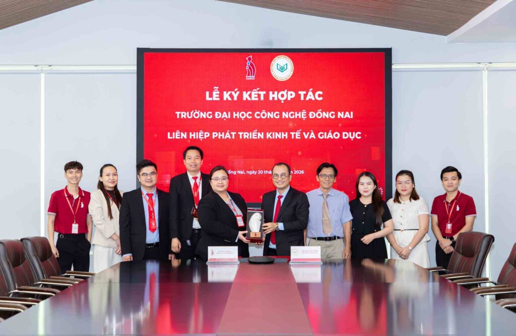 Liên hiệp Phát triển Kinh tế và Giáo dục (UEED) hợp tác tuyển sinh với Đại học Công nghệ Đồng Nai (DNTU) các hệ đào tạo