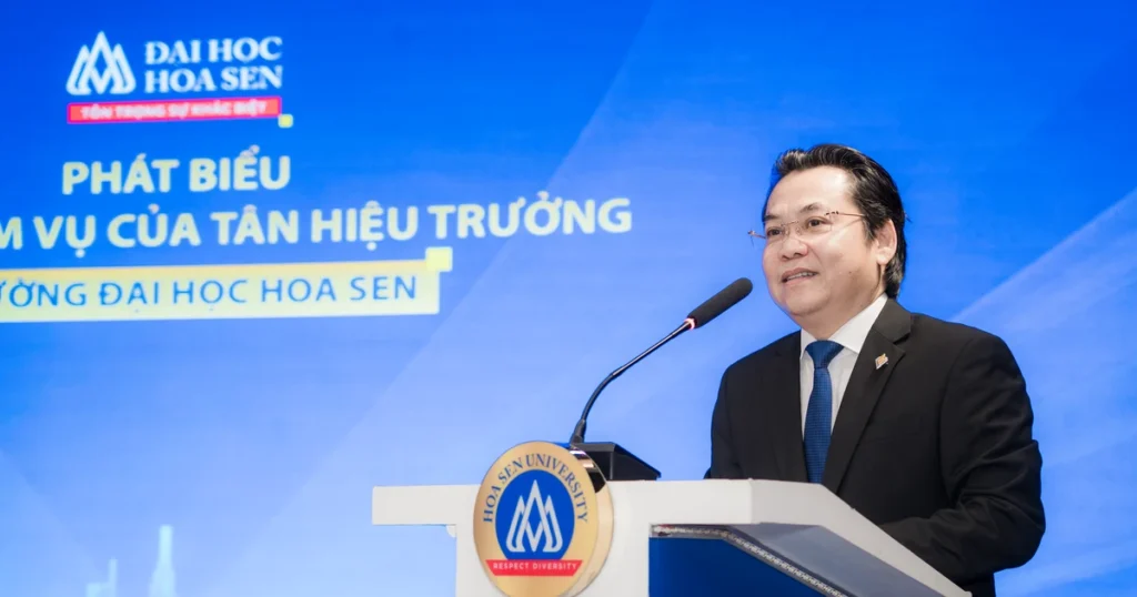 PGS.TS Nguyễn Hữu Huy Nhựt làm Hiệu trưởng Trường đại học Hoa Sen