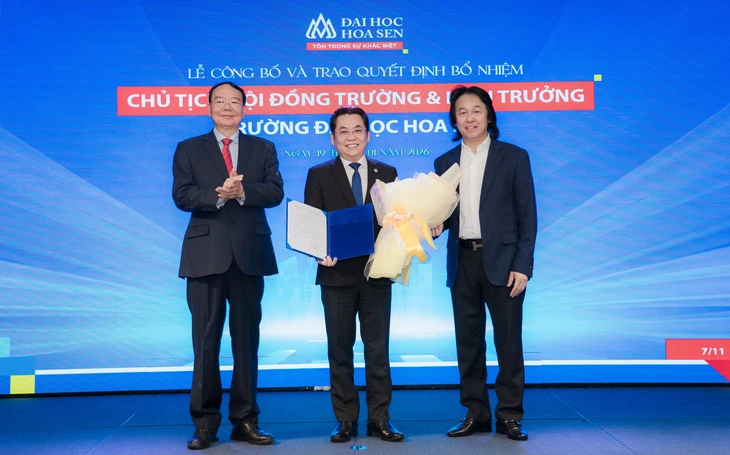 PGS.TS Nguyễn Hữu Huy Nhựt làm Hiệu trưởng Trường đại học Hoa Sen