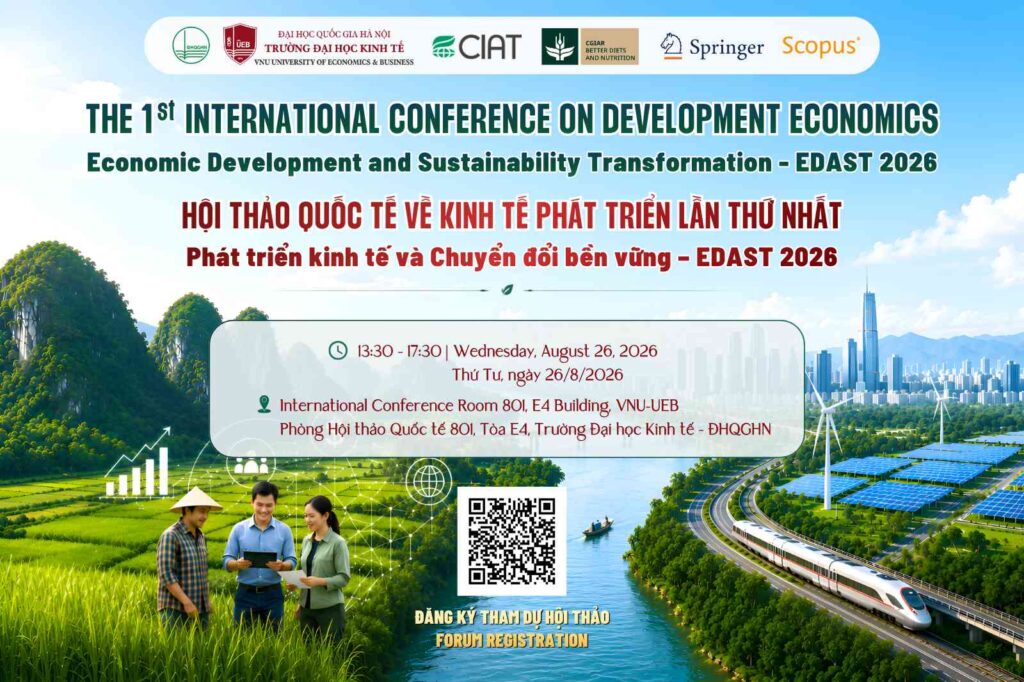 Sắp diễn ra Hội thảo quốc tế EDAST 2026 về Kinh tế và Chuyển đổi bền vững