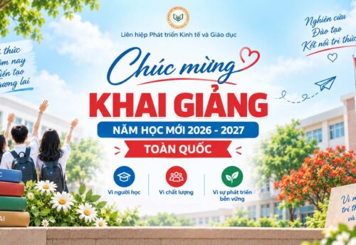 UEED chúc mừng khai giảng năm học 2026-2027 trên toàn quốc