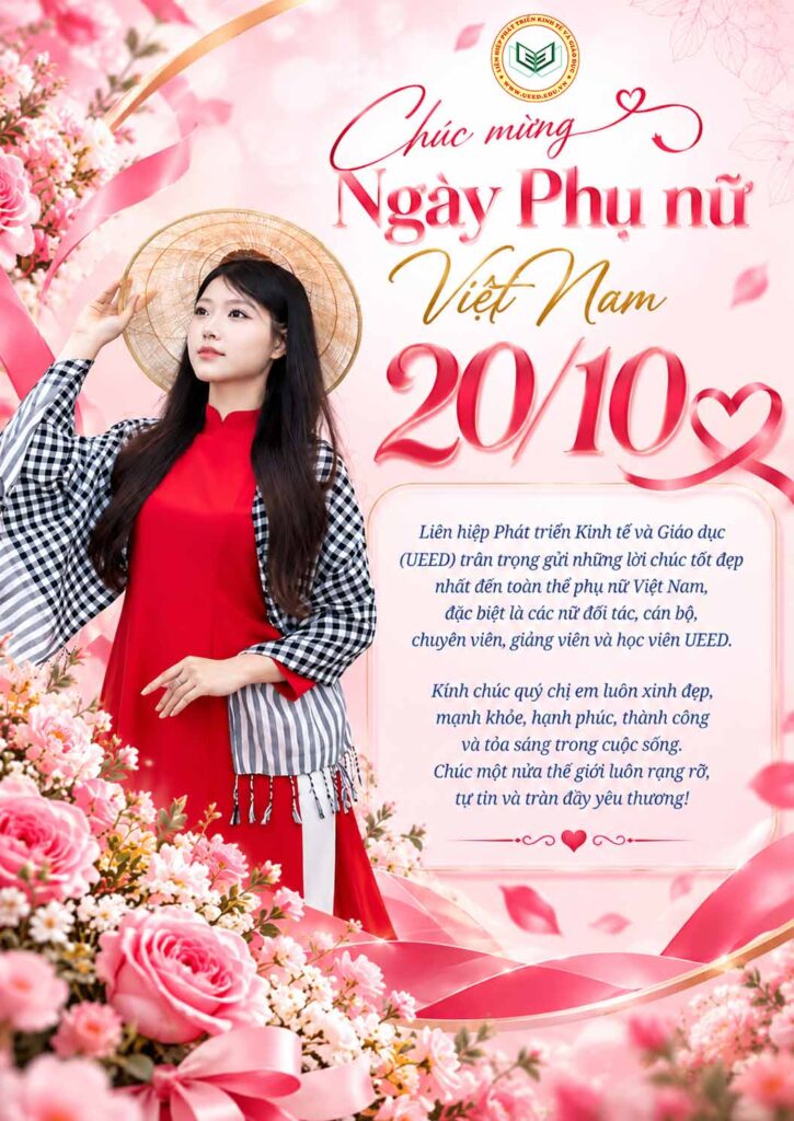 Liên hiệp phát triển kinh tế và giáo dục UEED Chúc mừng ngày phụ nữ việt nam 20-10-2026